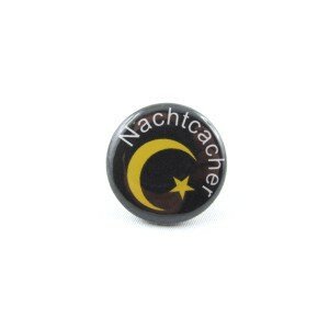 Nachtcacher (Mond/Sterne) - Button (Nr. 02)