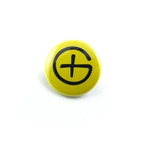 Geocaching Logo - Button, gelb (Nr. 13)