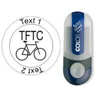 TFTC Bike - Stempel mit Text, rund Ø 25mm (Nr. 15)