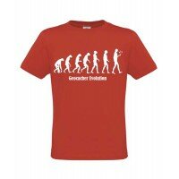 Evolution, T-Shirt (rot)