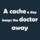 A cache a day - T-Shirt (blauw)