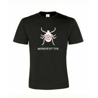 Zeckenfutter, T-Shirt (schwarz/rot)