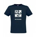 Groundspeak Logo, T-Shirt mit Name (blau)