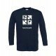 Groundspeak Logo - Longsleeve mit Name (blau)