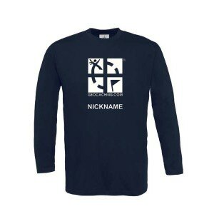 Groundspeak Logo - Longsleeve mit Name (blau)