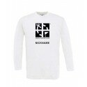 Groundspeak Logo - Longsleeve mit Name (weiss)