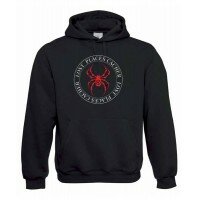 Lost Places Spider, Kapuzen-Pullover (schwarz/rot)