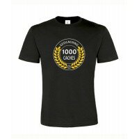 1000 Caches, T-Shirt (schwarz/gelb)