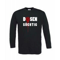 Dosensüchtig - Geocaching Long Sleeve, schwarz