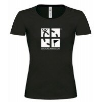 Groundspeak Logo - Girlie Shirt (schwarz)