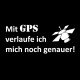 GPS verlaufen, T-Shirt (schwarz)