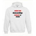 Born for Geocaching, Kapuzen-Pullover (weiss)