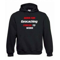 Born for Geocaching, Kapuzen-Pullover (schwarz)