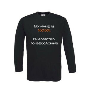 Addicted - Longsleeve mit Name (schwarz)