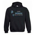 Footprints, Kapuzen-Pullover (schwarz/blau)