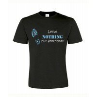 Footprints, T-Shirt (schwarz/blau)