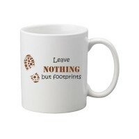 Footprints - Geocaching Tee + Kaffeetasse