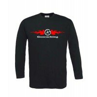 Flames - Longsleeve (schwarz/rot)