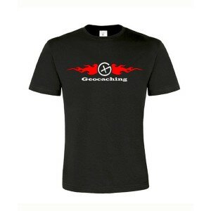 Flames, T-Shirt (schwarz/rot)