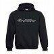 Logo + Koordinaten, Kapuzen-Pullover (schwarz)