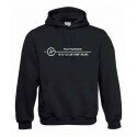 Logo + Koordinaten, Kapuzen-Pullover (schwarz)