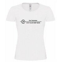 Logo + Koordinaten - Girlie Shirt (weiss)