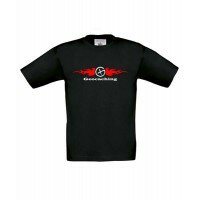 Flames - Kinder Shirt (schwarz/rot)