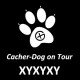 Cacher-Dog - Aufkleber kontur trackable