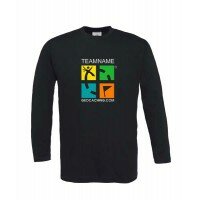 Groundspeak Logo - Longsleeve mit Name (farbig)