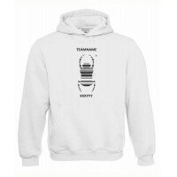 Travel Bug® - Kapuzen-Pullover mit Name (weiss)