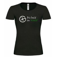 Bis bald im Wald - Girlie Shirt (schwarz)