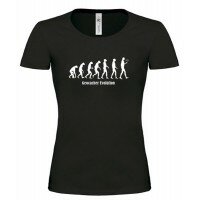 Evolution - Girlie Shirt (schwarz)