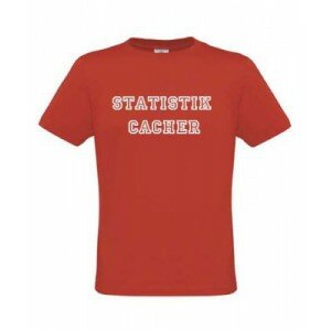 Statistik Cacher, T-Shirt Rot (M)