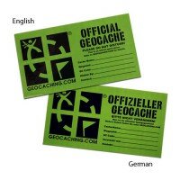 Groundspeak - Official Geocache Aufkleber (medium) - deutsch