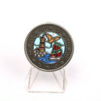 Boat-Lighthouse Suncatcher Antiek Zilver XLE