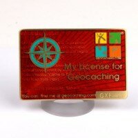 My Geocaching License - Rot