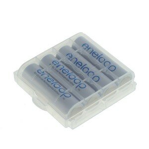 Eneloop AA 2000mAh 4 pack + battery box