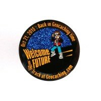 It's Geocaching Time Geocoin Black Nickel RE