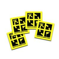 4 x Mini Sticker - Geocaching Aufkleber