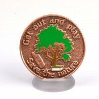 Save the Nature geocoin Antique Copper