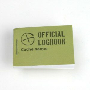 Logbook Green Geocaching, 35x50mm, 200 logs