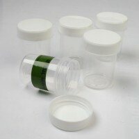 Micro container 40 ml white cap, 5 pcs