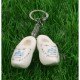 Keychain wooden shoes Geocoinfest