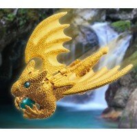 Flying Guardian Dragon - Fine Gold