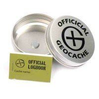 Dish Round Magnetic Geocaching Container - L - (71 x 26 mm)