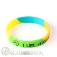 Armband - I Love Geocaching multi color