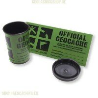 Groundspeak Cache sticker groen, klein 4.5 x 10 cm