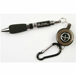 Pen Retractable with Carabiner Black