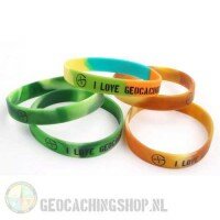 Armband - I love Geocaching - camo set