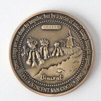 Vincent van Gogh Geocoin - Antique Bronze